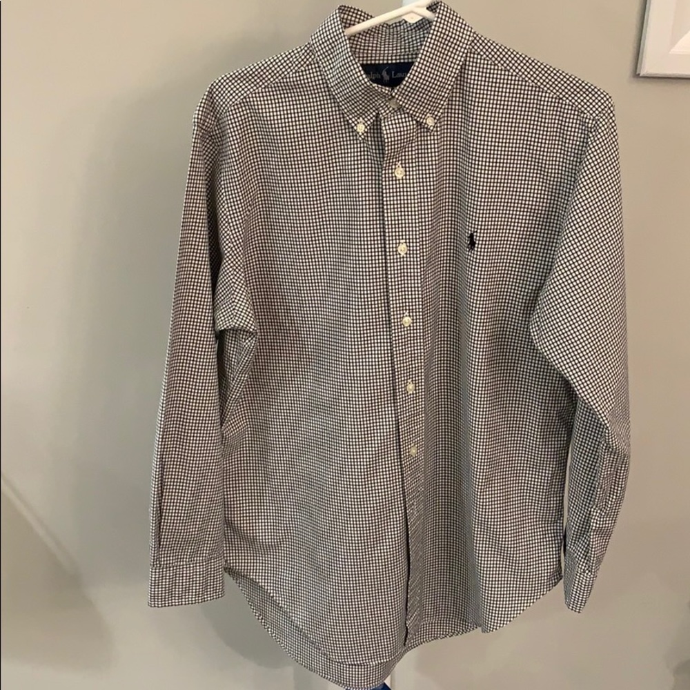 Ralph Lauren black and white dress shirt